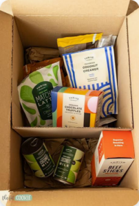 My actual products deliveries from Thrive Market